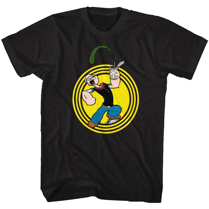 Popeye Popeye Spinach Circle T-Shirt - HYPER iCONiC