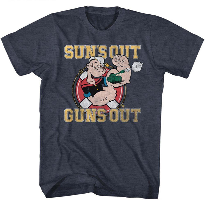 Popeye Suns Out Guns Out T-Shirt - HYPER iCONiC