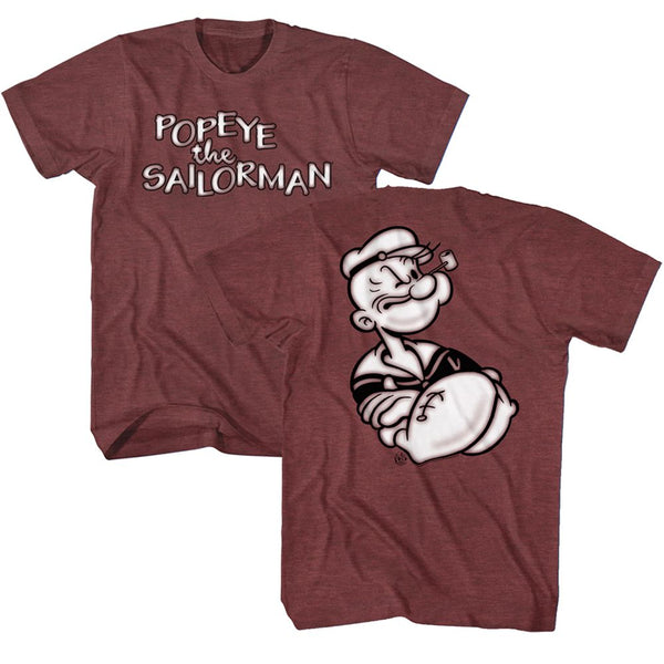Popeye - Two Sided Arms Crossed T-shirt - HYPER iCONiC.