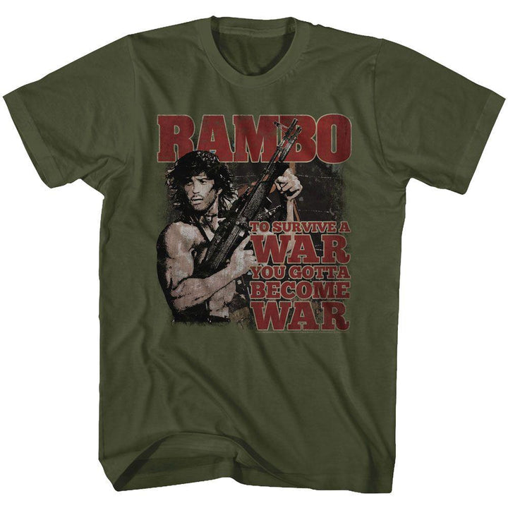 Rambo Become War T-Shirt - HYPER iCONiC