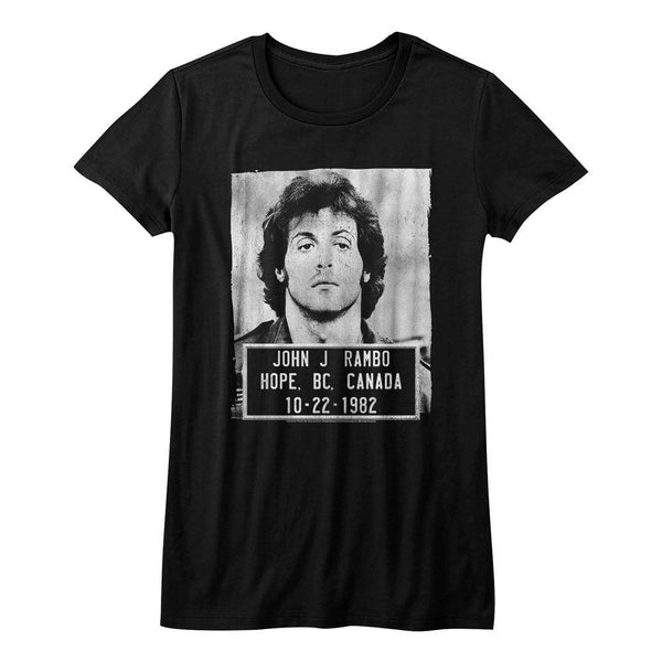 Rambo Mugshot Womens T-Shirt - HYPER iCONiC