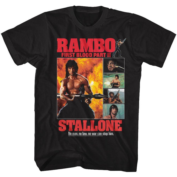 Rambo Part Ii Collage Boyfriend Tee - HYPER iCONiC