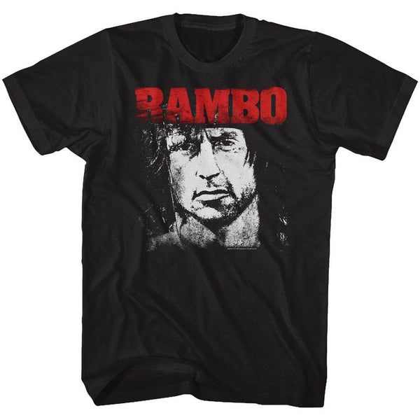Rambo Rd & Wht Boyfriend Tee - HYPER iCONiC