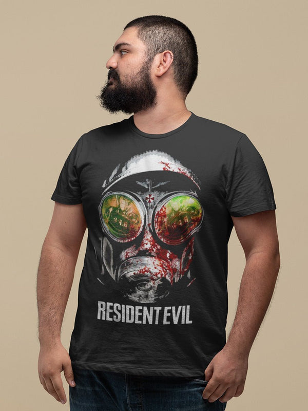 RESIDENT EVIL - GASMASK BIG AND TALL T-SHIRT - HYPER iCONiC.