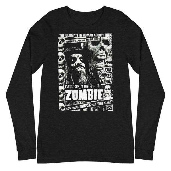 Rob Zombie Black and White Long Sleeve T-Shirt - HYPER iCONiC.