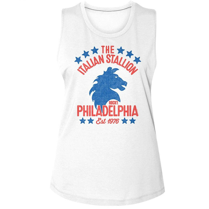 Rocky - Americana Womens Muscle Tank Top - HYPER iCONiC.