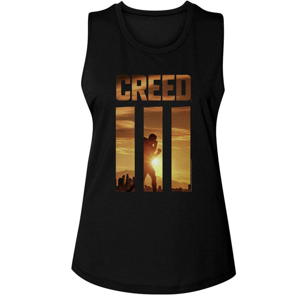 Rocky - Creed 3 Sunrise Womens Muscle Tank Top - HYPER iCONiC.