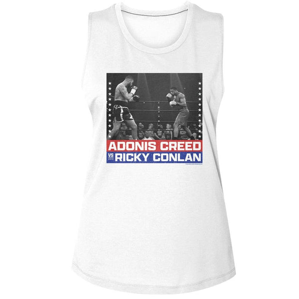 Rocky - Creed Vs Conlan Womens Muscle Tank Top - HYPER iCONiC.