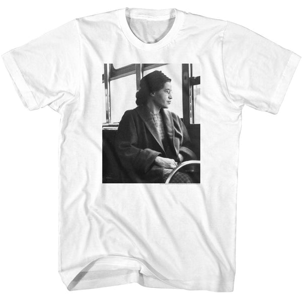 Rosa Parks - BW Bus Sit T-Shirt - HYPER iCONiC.