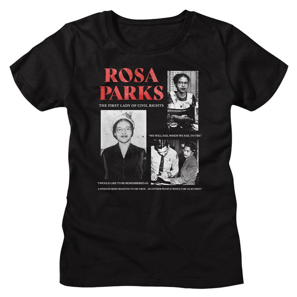 Rosa Parks - Multi Pic Womens T-Shirt - HYPER iCONiC.