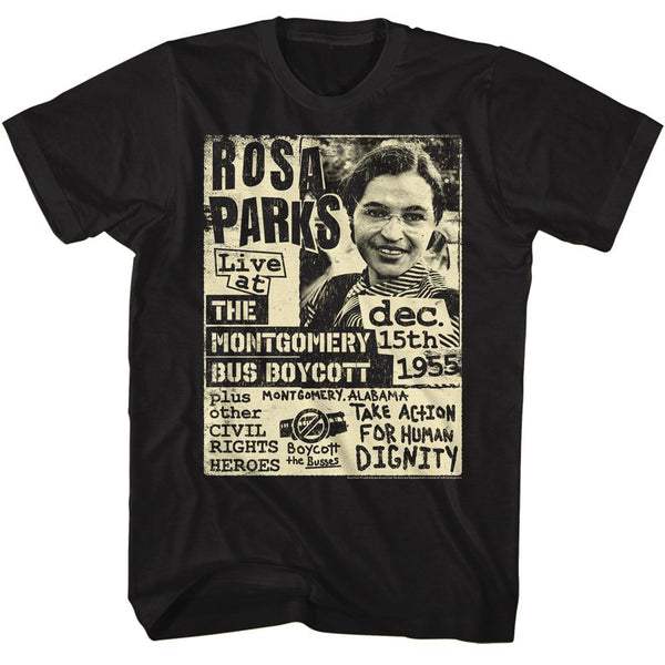Rosa Parks - Rosa Bus Boycott Flyer T-Shirt - HYPER iCONiC.