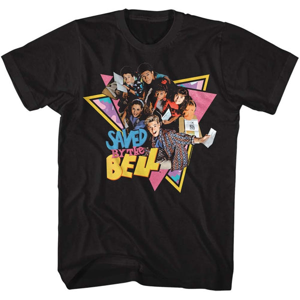 Saved By The Bell Group Triangles Boyfriend Tee - HYPER iCONiC.