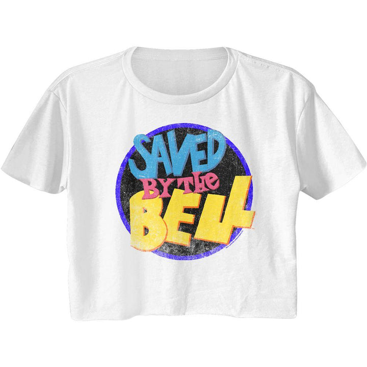 Saved By The Bell Sbtb Logo Womens Crop Tee - HYPER iCONiC
