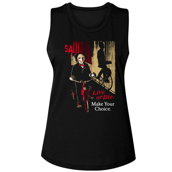Saw - Your Choice Womens Muscle Tank Top - HYPER iCONiC.