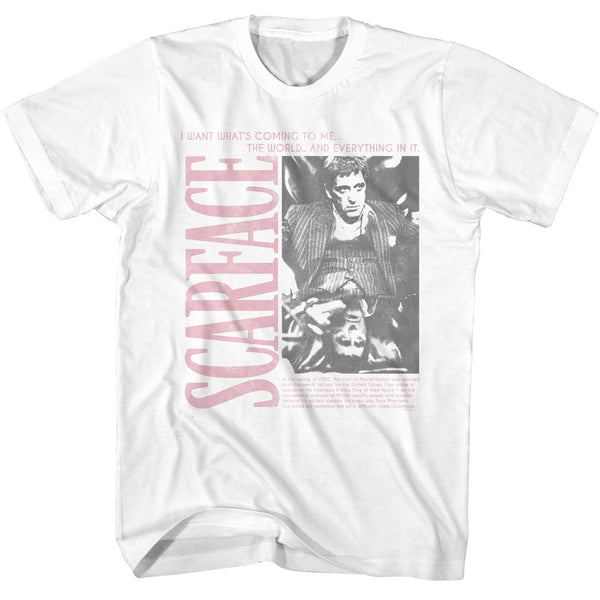Scarface - BW Photo W Synopsis T-Shirt - HYPER iCONiC.