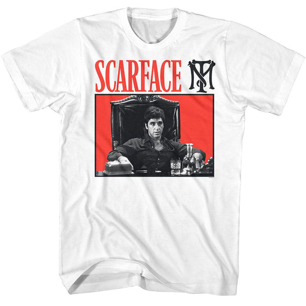 Scarface - Red BG T-Shirt - HYPER iCONiC.