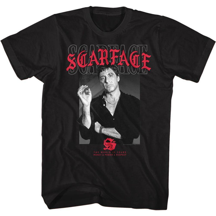 Scarface Text Layering 2 Boyfriend Tee - HYPER iCONiC