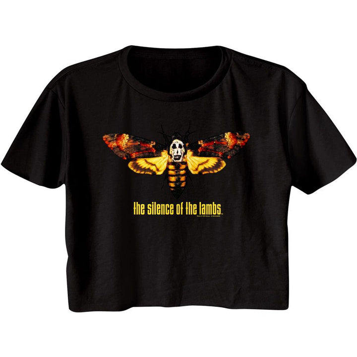 Silence Of The Lambs Moth Womens Crop Tee - HYPER iCONiC