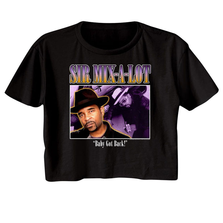 Sir Mix A Lot - 90s Style Box Womens Crop Tee - HYPER iCONiC.