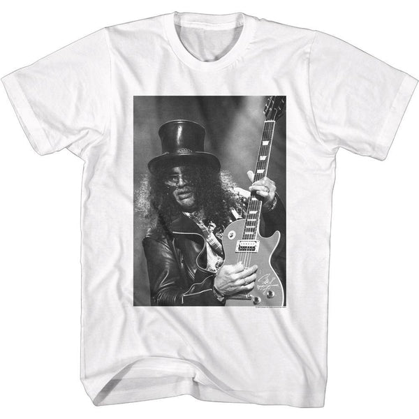 Slash B&W Slash W/Guitar T-Shirt - HYPER iCONiC