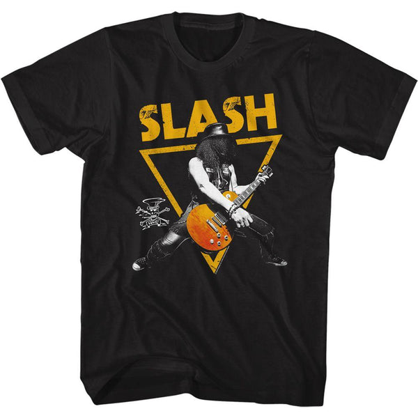 Slash Gold Triangle T-Shirt - HYPER iCONiC