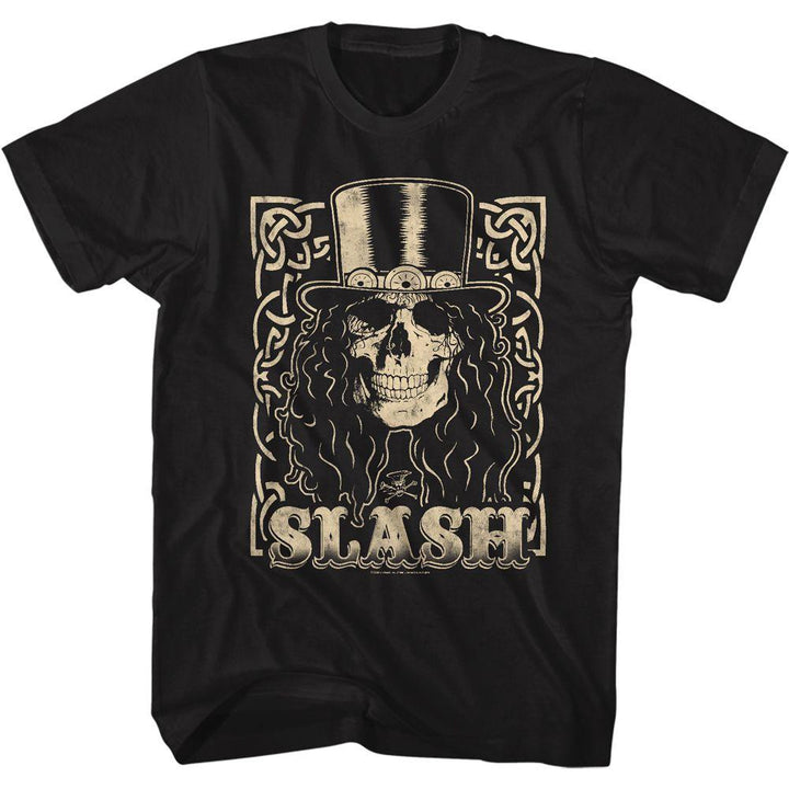Slash Slash Skull Cream T-Shirt - HYPER iCONiC