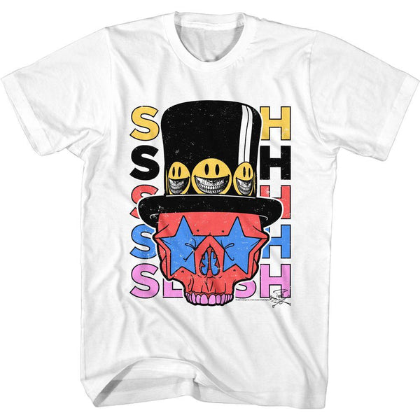 Slash Slash Skull & Hat T-Shirt - HYPER iCONiC