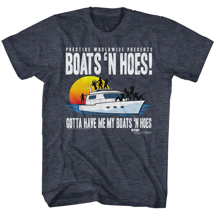 Step Brothers - Boat With Saucy Gals T-Shirt - HYPER iCONiC.