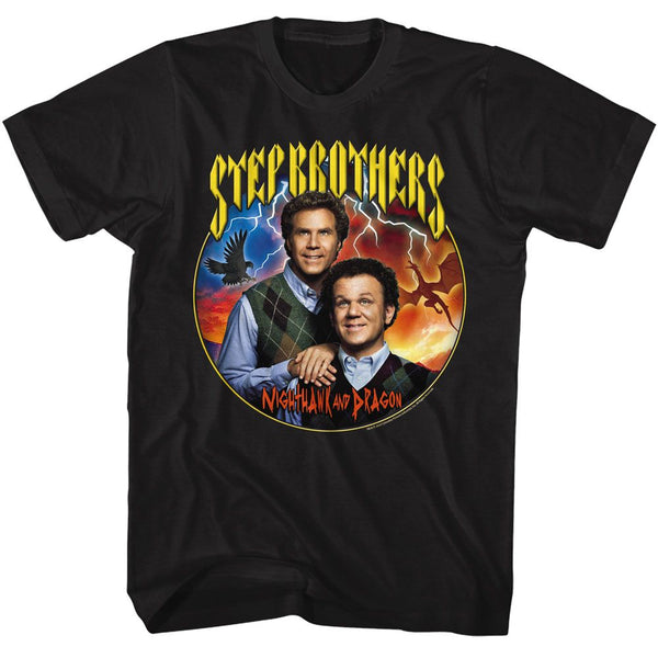 Step Brothers - Nighthawk And Dragon T-Shirt - HYPER iCONiC.