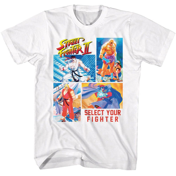 Street Fighter - 4 Photos Select Your Fighter T-Shirt - HYPER iCONiC.
