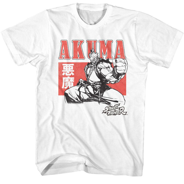 Street Fighter - Akuma Character Block T-Shirt - HYPER iCONiC.