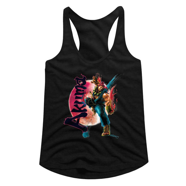 Street Fighter Akuma Womens Racerback Tank - HYPER iCONiC