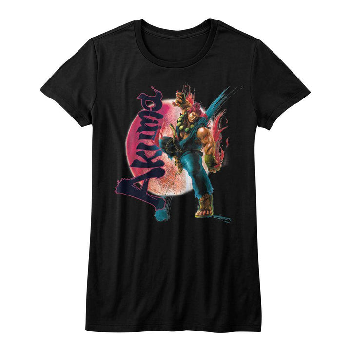 Street Fighter Akuma Womens T-Shirt - HYPER iCONiC