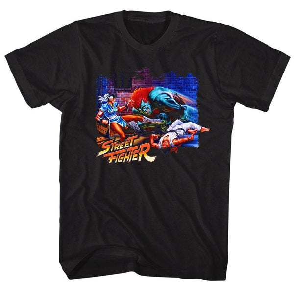 Street Fighter Alley Fight T-Shirt - HYPER iCONiC