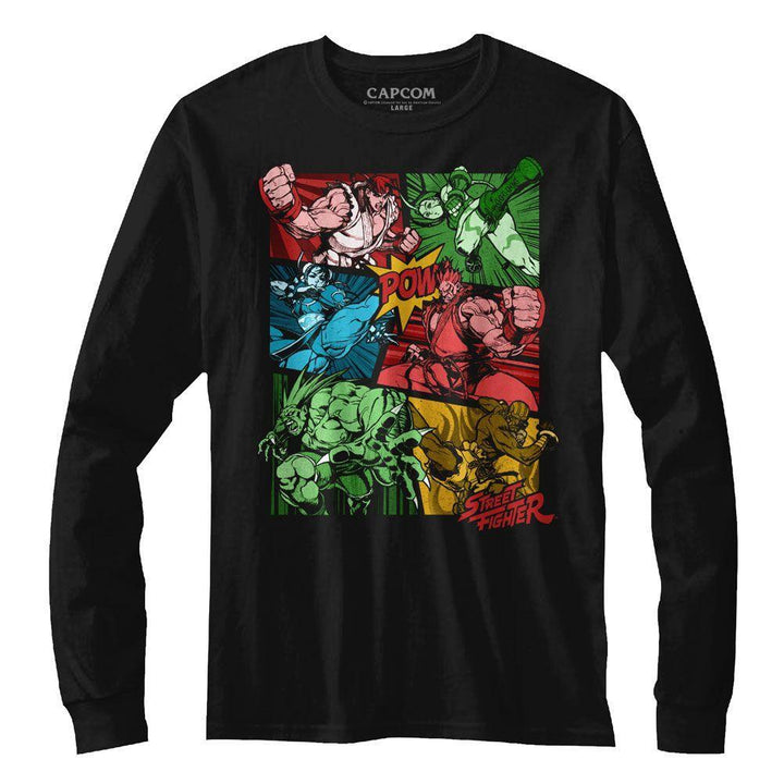 Street Fighter Comic Long Sleeve Boyfriend Tee - HYPER iCONiC