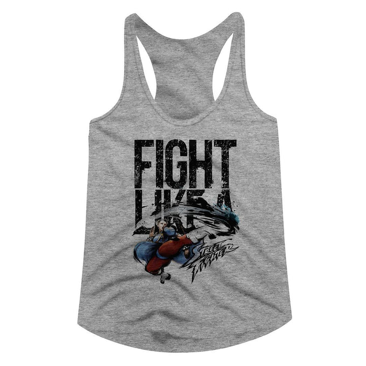 Street Fighter Fight Like A Womens Racerback Tank - HYPER iCONiC