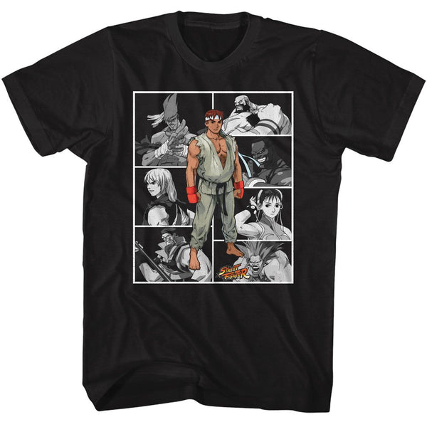 Street Fighter - Fighters In Boxes T-Shirt - HYPER iCONiC.