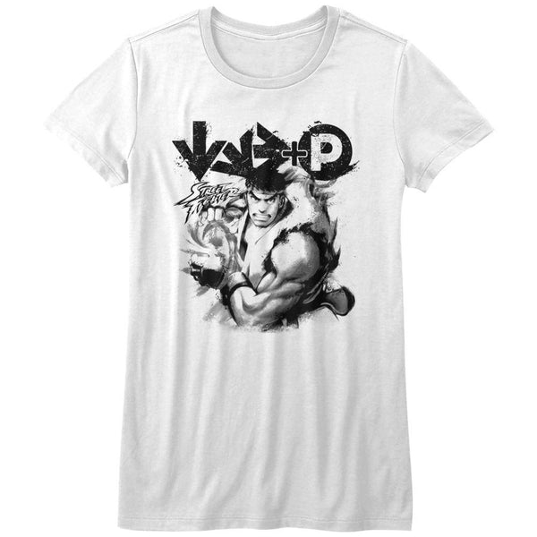 Street Fighter Hadouken Womens T-Shirt - HYPER iCONiC