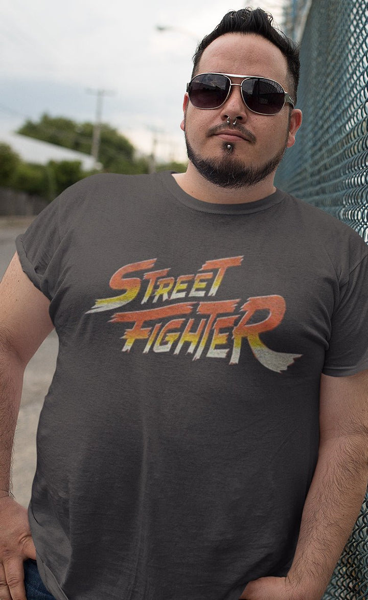 Street Fighter Logo Big and Tall T-Shirt - HYPER iCONiC.