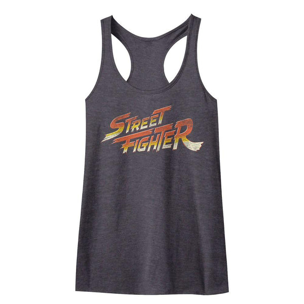 Street Fighter Logo Womens Racerback Tank - HYPER iCONiC