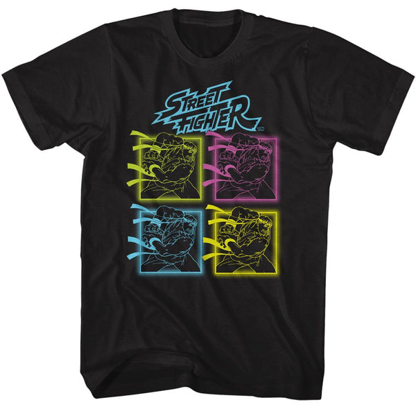Street Fighter - Neon Hadoken T-Shirt - HYPER iCONiC.
