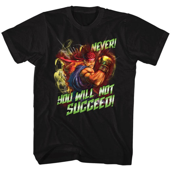 Street Fighter Never Succeed T-Shirt - HYPER iCONiC
