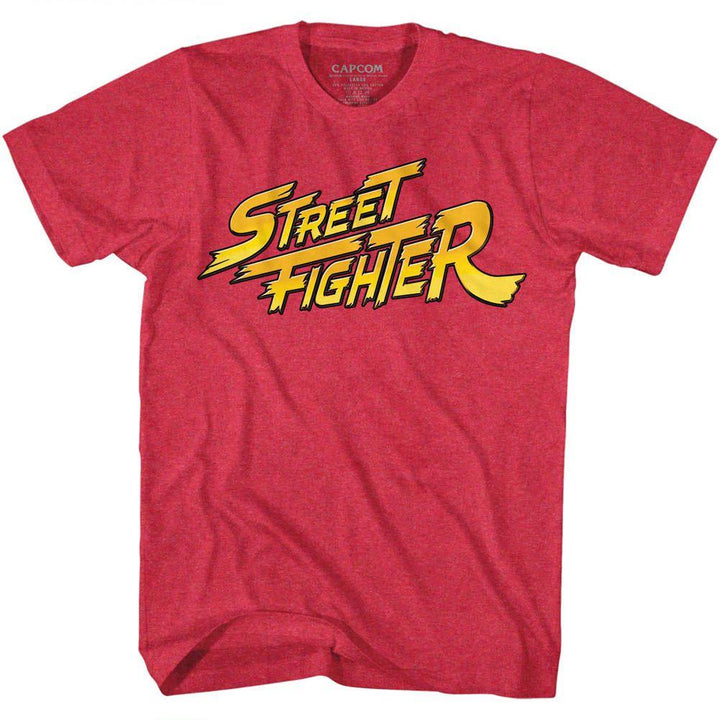 Street Fighter Red Yellow Logo Boyfriend Tee - HYPER iCONiC