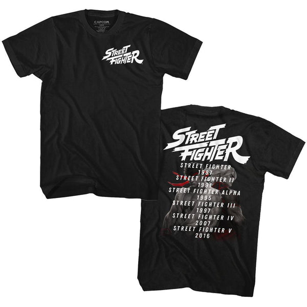 Street Fighter Release Dates T-Shirt - HYPER iCONiC