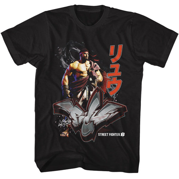 Street Fighter - Ryu Graffiti T-Shirt - HYPER iCONiC.