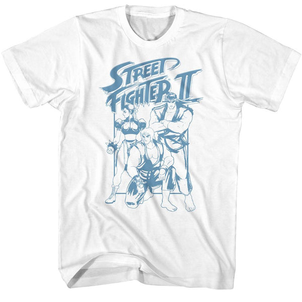 Street Fighter - Ryu Ken And Chun Li Box T-Shirt - HYPER iCONiC.