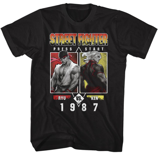Street Fighter - Ryu Vs Ken 1987 T-Shirt - HYPER iCONiC.
