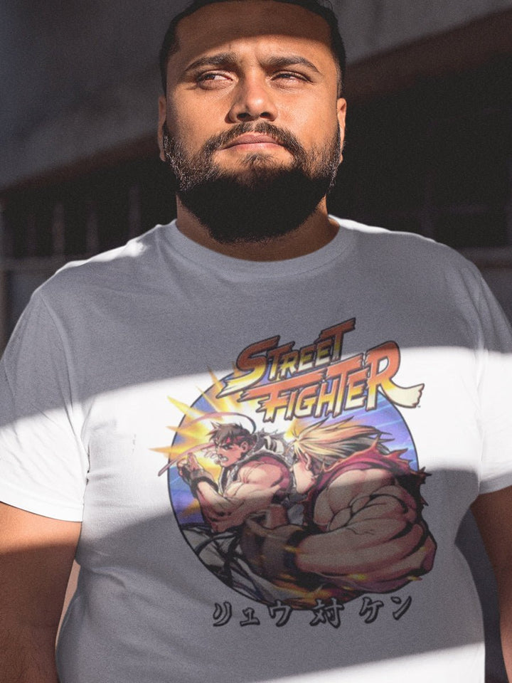 Street Fighter Ryu Vs Ken T-Shirt - HYPER iCONiC.