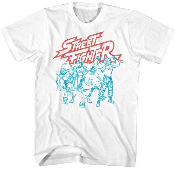 Street Fighter - SF2 Fighters Group Boyfriend Tee - HYPER iCONiC.