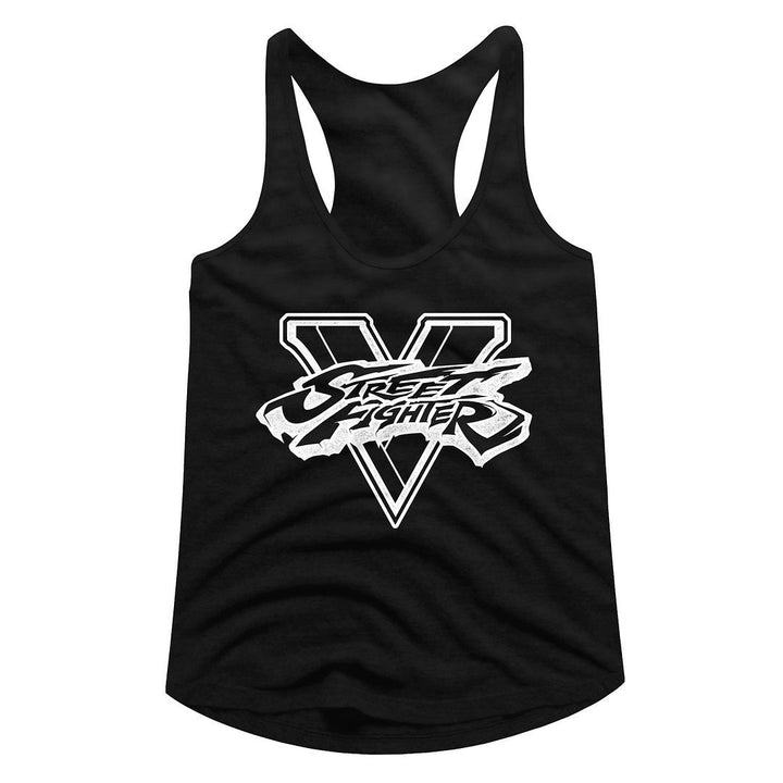 Street Fighter Sfv Bw Womens Racerback Tank - HYPER iCONiC